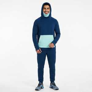 Sweat à capuche double couche personnalisé, grande taille, lourd, avec fermeture éclair, cagoule pour l'hiver, design ninja, par Manufacturers Basics - Product Image 1