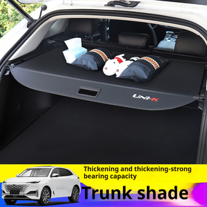 Changan Gen2 UNIK IDD UNIT 2023 내부 소포 선반 자동차 부품에 대한 후면 트렁크 보안 쉴드 쉐이드 개폐식화물 커버 - Product Image 3
