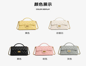 กระเป๋าสะพายข้างสายโซ่ขนาดเล็กหรูหราสำหรับผู้หญิงกระเป๋าหนังแท้สำหรับผู้หญิง2025 - Product Image 6