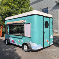 Remorque mobile pour snacks et bonbons avec cuisine complète pour la restauration rapide, hamburgers, hot-dogs, pizzas, café, chariot de bar