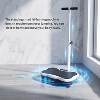 Mini plateforme vibrante verticale pour la maison, appareil de fitness pour affiner la silhouette avec poignées