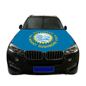 Couverture de capot de voiture nationale abordable drapeau Dakota du Sud couverture de moteur de voiture drapeau vente directe d'usine <span class=keywords><strong>tissu</strong></span> polyester - Product Image 6