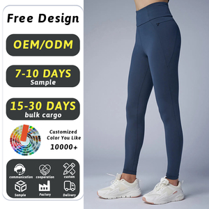 OEM Tùy Chỉnh Phụ Nữ Tập Thể Dục Mông Nâng Vớ Thể Thao Carbon Cao Eo Tummy Kiểm Soát Quần Phòng Tập Thể Dục Thể Thao Yoga Xà Cạp Với Túi - Product Image 1