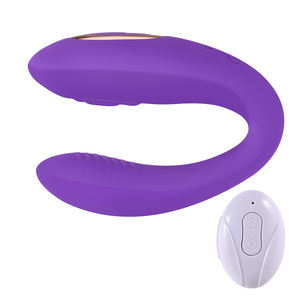 Vibrador de Silicona en Forma de U para Mujer, Estimulador de Clítoris con Control Remoto de 10 Frecuencias, Juguetes Sexuales para Adultos - Product Image 1