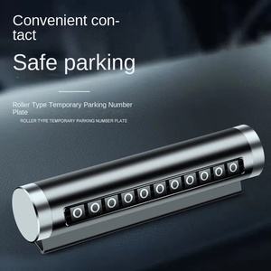 Panneau de stationnement <span class=keywords><strong>temporaire</strong></span> de voiture de rouleau explosif Compatible pour Apple pour iPhone support de téléphone <span class=keywords><strong>portable</strong></span> voiture Parking Logo en métal téléphone Num - Product Image 2