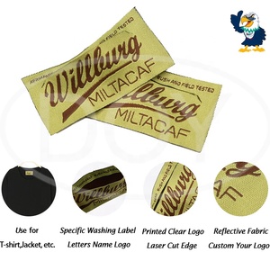 Bán Buôn Tùy Chỉnh In Logo Vải Phản Quang Rửa Nhãn Cho T-shirt - Product Image 2