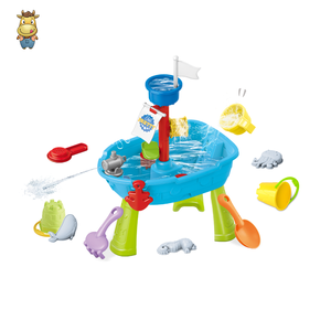 Mesa de Agua y Arena con Forma de Barco Pirata para Niños, con Botella de Spray, de Plástico PP, Juego de Playa para Exteriores, para Niños de 0 a 24 Meses - Product Image 1