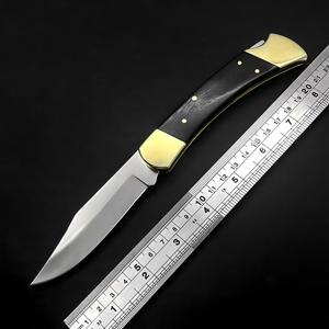 Couteau de poche <span class=keywords><strong>mini</strong></span> couleur cuivre, coupe-poisson en forme de poisson rouge, acier inoxydable 440, manche en bois, outils portables pour camping en extérieur, OEM DIY - Product Image 5