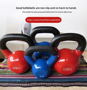 Kettlebell VIGFIT coloré en vinyle antidérapant pour musculation et entraînement - Product Image 4