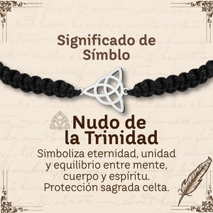 Cotigo Minimalist Black <b>Stainless</b> <b>Steel</b> <b>Bracelet</b> with Knot Fine Bangle for Luck and Protection - Product Image 6