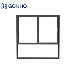 GONHO French Style Hot Selling multiple panes insulating glass aluminum window frames price slide window