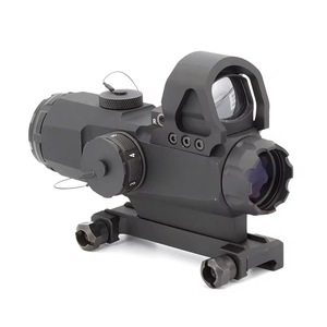 Tầm nhìn kết hợp 4-24 chấm đỏ, trường nhìn rộng chấm đỏ, phạm vi 4X mát mẻ và phụ kiện săn bắn - Product Image 2