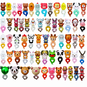 Ballons en Mylar gonflables en forme <span class=keywords><strong>de</strong></span> tête d'animal <span class=keywords><strong>de</strong></span> dessin animé BLN pour les anniversaires d'enfants, la Journée des enfants, les fêtes <span class=keywords><strong>de</strong></span> bébés - Product Image 1