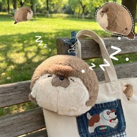 Peluche Loutre Allongée en Coton PP, Coussin Mignon à Câliner pour Canapé, Cadeau d'Anniversaire pour Enfants, Vente Directe Usine