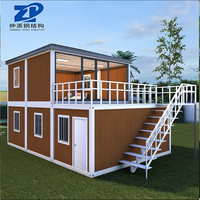 Villa conteneur à double étage, résidence modulaire en conteneurs, célèbre sur internet