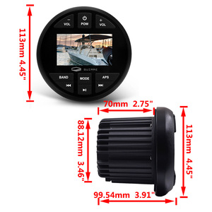 Guzare Boat Audio Player Bluetooth USB Marine Stereo for <b>Yacht</b> Boat RV Ship Accessories - Product Image 2