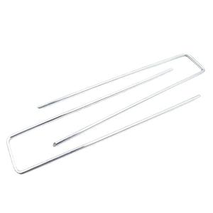 6 بوصة 11 مقياس U شكل المناظر الطبيعية دبابيس المجلفن حديقة حصص الأرض دبوس الأرض حصة سود التيلة - Product Image 5