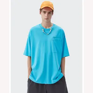 男性と女性の両方のためのカスタム高品質250gヘビーキャンディーカラーTシャツ半袖