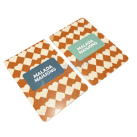 Ensemble de mélangeurs de tuiles de mahjong personnalisables en PVC, couleurs rose, vert, bleu, étanches