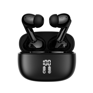 Y90 ANC <span class=keywords><strong>Double</strong></span> Fed Profondeur de réduction du bruit + Enc Appel LED Écran tactile Sans fil In-Ear <span class=keywords><strong>Bass</strong></span> Sound Effects TWS Earbuds - Product Image 1