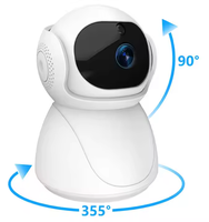 Caméra HD à vision nocturne pour bébé 5G Wifi Interphone bidirectionnel Caméra intérieure Wifi Sécurité à domicile
