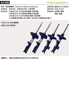 Amortiguadores Ajustables de Amortiguación Suave y Dura para <span class=keywords><strong>Toyota</strong></span> Highlander 3.5L Camry <span class=keywords><strong>Corolla</strong></span> Mark X Hiace Land Cruiser 2015 - Product Image 5