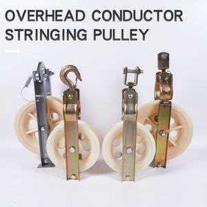 Puleggia per la posa di conduttori di grande diametro, puleggia a tre ruote per la posa di cavi 80*408 - Product Image 2