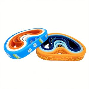 Brand OEM China Made Environmental Friendly Silicone Wristband, Cute Puppy Pattern Cartoon Printed Rubber Bracelet for Kids and - Product Image 1