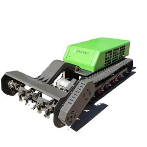 Universal Multi Device Remote Control Diesel Crawler Mower 4WD <b>Gasoline</b> 22HP for Steep Hillside Brush Cutting Slope - Product Image 5