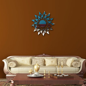 Autocollants muraux en <span class=keywords><strong>miroir</strong></span> acrylique 3D en forme de soleil pour la décoration de la maison - Product Image 4