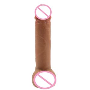 Realistische Beweegbare Dildo 'S Dubbellaags Siliconen Anale Dildo Met Glijdende Voorhuid Volwassen Seksspeeltjes Voor Vrouwen Mannen Vaginale G-Spot - Product Image 5