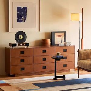 Cómoda Modular Vintage de Estilo Retro Francés, Mueble de Madera Maciza con Cajones, Aparador de Almacenamiento para Dormitorio, Mueble para Sala de Estar - Product Image 2