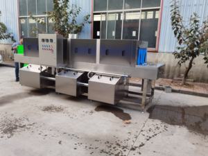 Machine à laver les caisses et bacs en plastique haute pression, nouvelle, avec capacité réglable pour le nettoyage alimentaire – Vente directe usine - Product Image 6