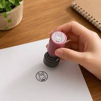 Tampon encreur personnalisé avec logo pour petites entreprises, tampon de correction pour enseignants, fournitures de planification et de journalisation, cadeau unique pour elle
