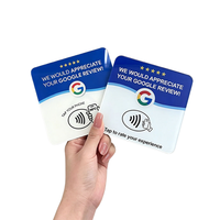 Support de table en acrylique 12 cm pour avis Google, compatible NFC213, pour avis en espagnol, français, italien et autres langues, prêt à être expédié