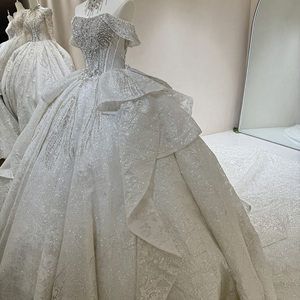 Raffinato Abito da <span class=keywords><strong>Sposa</strong></span> a Principessa Senza Spalline con Perline e Ricami, Abito da <span class=keywords><strong>Sposa</strong></span> Vintage Personalizzato Vestidos De Novia Dw088 - Product Image 3