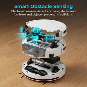 Nouveauté : Robot aspirateur 3-en-1, aspirateur robotisé pour nettoyage humide et sec, robot de balayage pour la maison et l'hôtel - Product Image 4