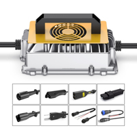 Chargeur de batterie LiFePO4 Lithium-Ion 48V 36V pour voiturette de golf et AGV, 1250W pour packs de batteries 48V/60V/72V 10-50A 100Ah-200Ah