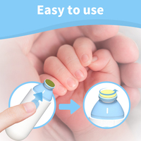 Polisseuse à ongles électrique portable, 5 têtes de ponçage, moteur silencieux, polissage à 360°, en plastique, TLC NB01, soin des bébés et des adultes, sécurité