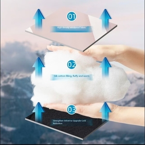 Gants de ski pour femmes, 5 doigts, compatibles écran tactile, imperméables, isolés thermiquement, légers, chauds, doublure intérieure longue en polaire pour le ski - Product Image 5