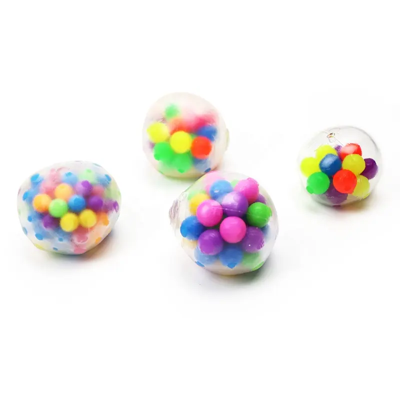 Silikon Sensory Ball Wasser Perlen Spielzeug Hot Sale Squeeze Ball Regenbogens pielzeug Sensorische Bälle Stress Zappeln Spielzeug Heim-und Büro gebrauch