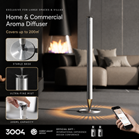 Diffuseur d'arômes de luxe sur pied en aluminium 2026 avec lumière d'ambiance, machine à huiles essentielles pour hall d'entrée