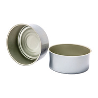 Lot de 2 boîtes de conserve rondes en fer blanc pour thon, imprimées sur mesure, pour produits de la mer, usage chimique, origine Shandong, modèle 200 # -400 #