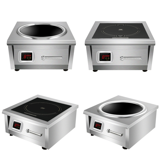 6000W/8000W Flat Concave Commercial Induction Electric Cooker Kitchen Equipment Restaurant Industrial Heavy Duty Cooktop Stove