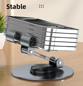 Xu Hướng Kim Loại Điện Thoại Di Động Đứng Có Thể Gập Lại Cho Ipad Xiaomi Máy <span class=keywords><strong>T</strong></span>ính Bảng Trường Hợp Hỗ Trợ 360 ° Xoay Có Thể Điều Chỉnh Khung Điện Thoại Di Động Bàn - Product Image 4