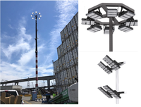 Projecteur LED modulaire haute puissance 720W 1200W pour stade sportif, étanche IP66, lampe industrielle extérieure pour arène, ETL DLC