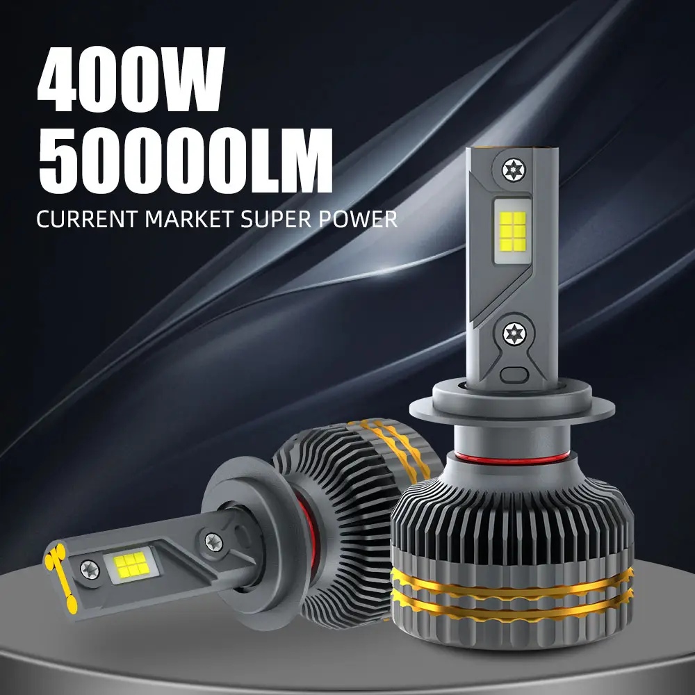 Nueva llegada P19 400W luz led COCHE H7 H11 9012 LED faros H4 luce LED para autos 50000LM accesorios de coche para Audi