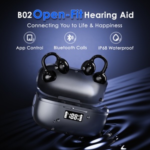 ฟลายซาวด์ โฮลเซลล์ 2026 ผลิตภัณฑ์ช่วยฟังแบบเปิดหูและแบบใส่ในหู รุ่นใหม่ ราคาประหยัด เครื่องช่วยฟังบลูทูธแบบชาร์จได้ขนาดเล็ก สำหรับผู้สูงอายุ ระดับการได้ยินปานกลาง - Product Image 2