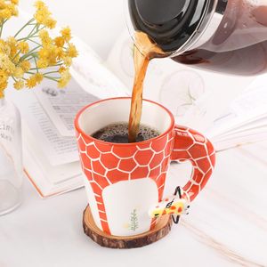 Venta al por mayor té animal lindo <span class=keywords><strong>tazas</strong></span> jirafa Taza de cerámica personalizada café divertido único de cerámica 3D taza - Product Image 2