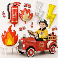 Ballons gonflables rouges réutilisables en gros pour décorations de fête d'anniversaire pour enfants, décorations sur le thème des flammes, ballons de fête
